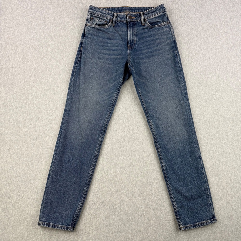 Vuori Jeans Mens 30x30 Medium Wash Classic Straight Leg Whiskered Denim V4036